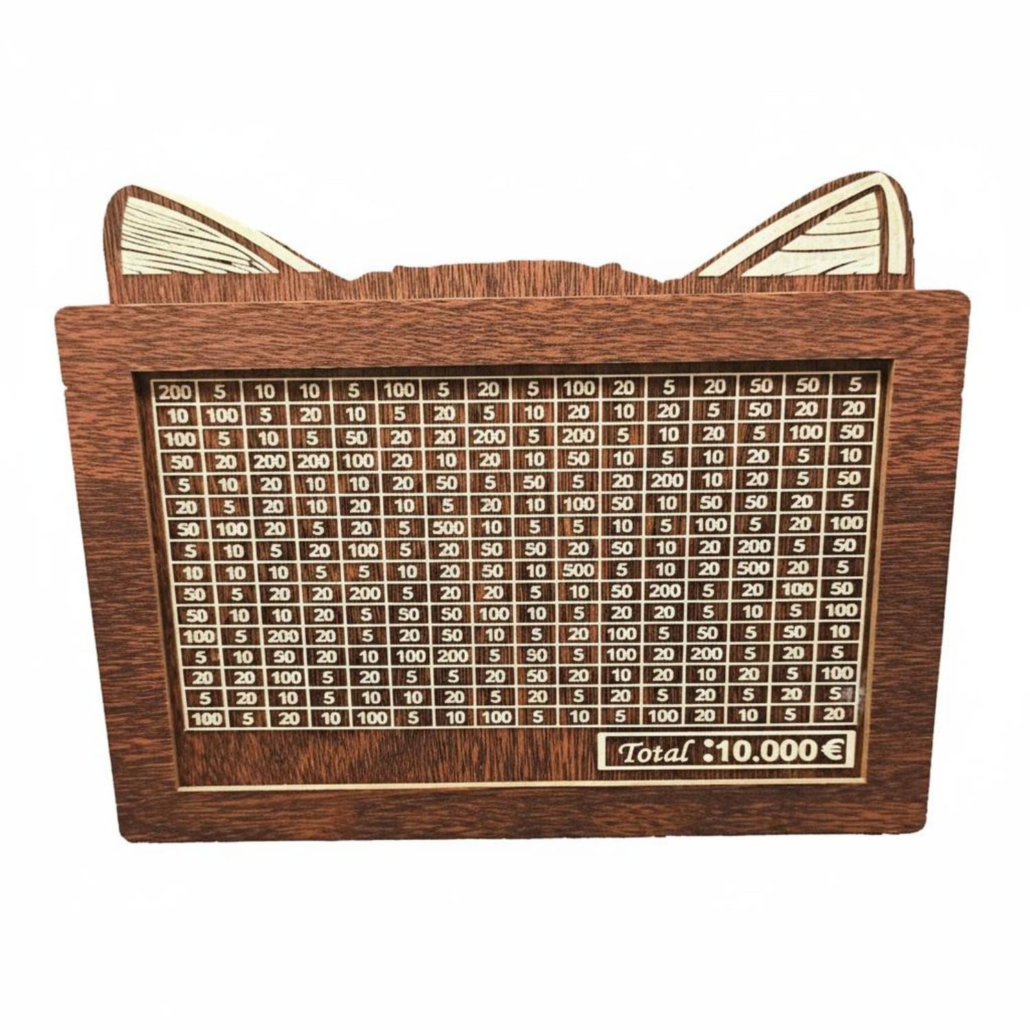 Decorative Design Currency Box Dark Brown Erasabl D Wood | Natural Interactive Tracking Goal-Oriented Versatile Utility Thoughtful Gift Wood Brown Dark Erasabl D-image-48