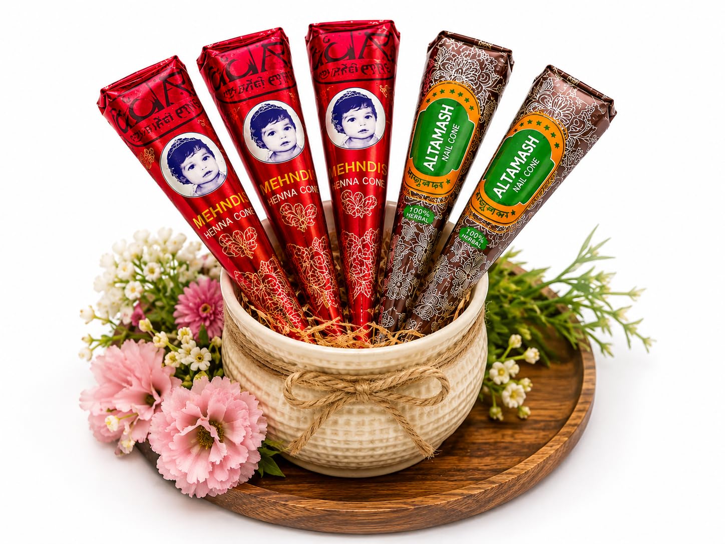 Natural Henna Mehndi Cones Pack of 5 Dark Stain Ready to Use Mehendi Cone for Hand Design, Bridal & Festival Use-picture-38