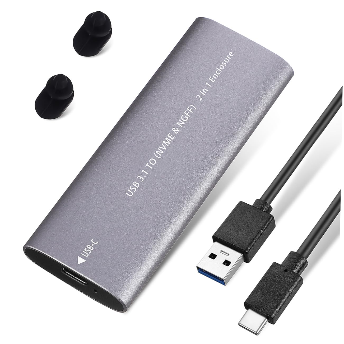 Boîtier de disque dur SSD portable VANZACK Type-C, transfert rapide de données - 8