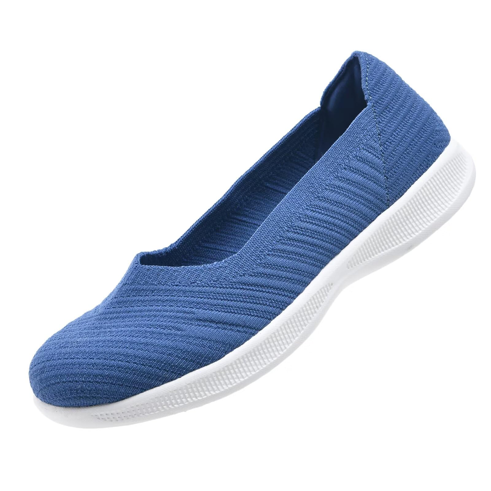 Konhill Loafers Damen Bequeme Flache Casual Ballerinas Schuhe Lässige Fasion Slip On Walkingschuhe Weit