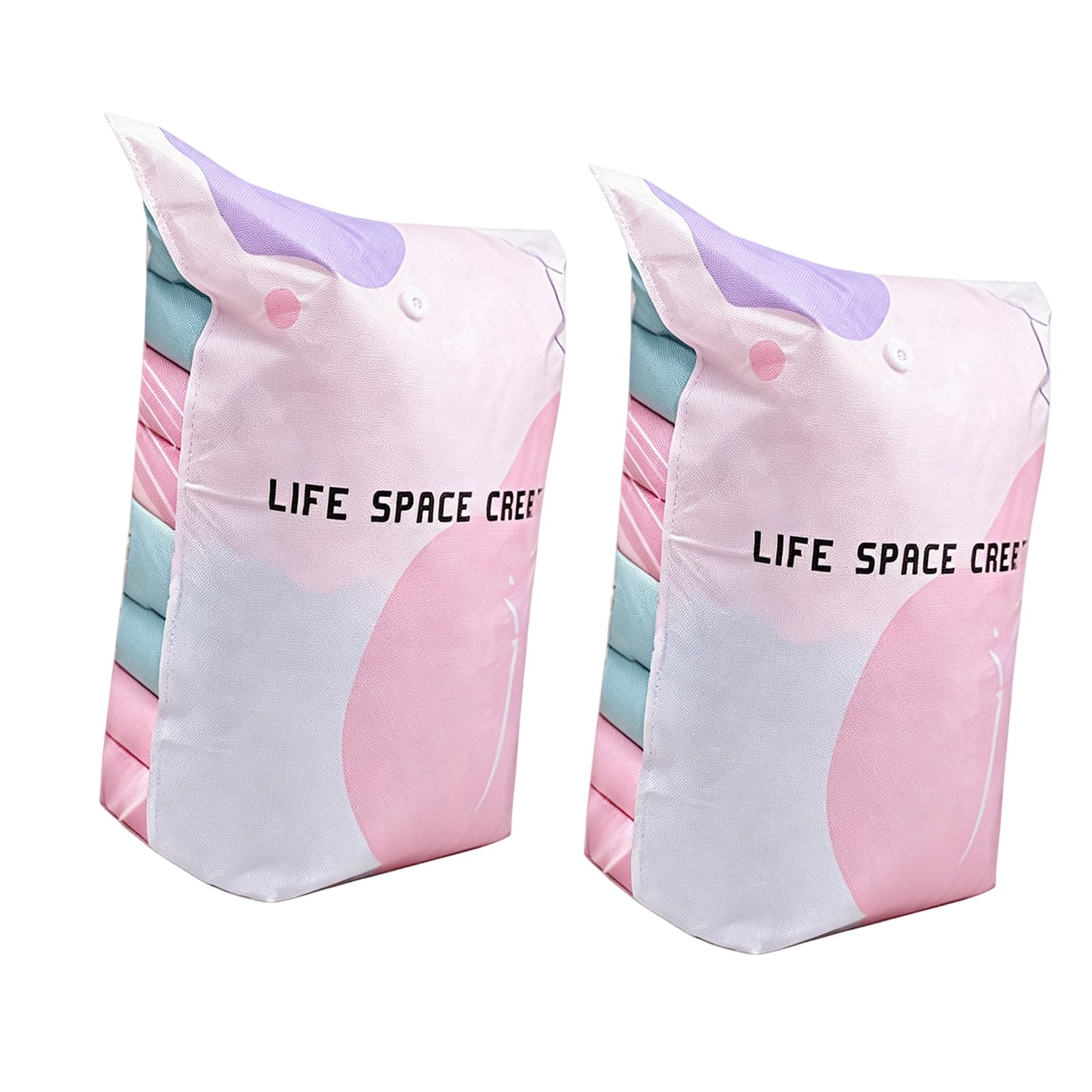 Clothing Vacuum Storage Bags for Seasonal Bedding Upright Compression Organizers for Closet Dorm Moving Travel Clothes Organizers
