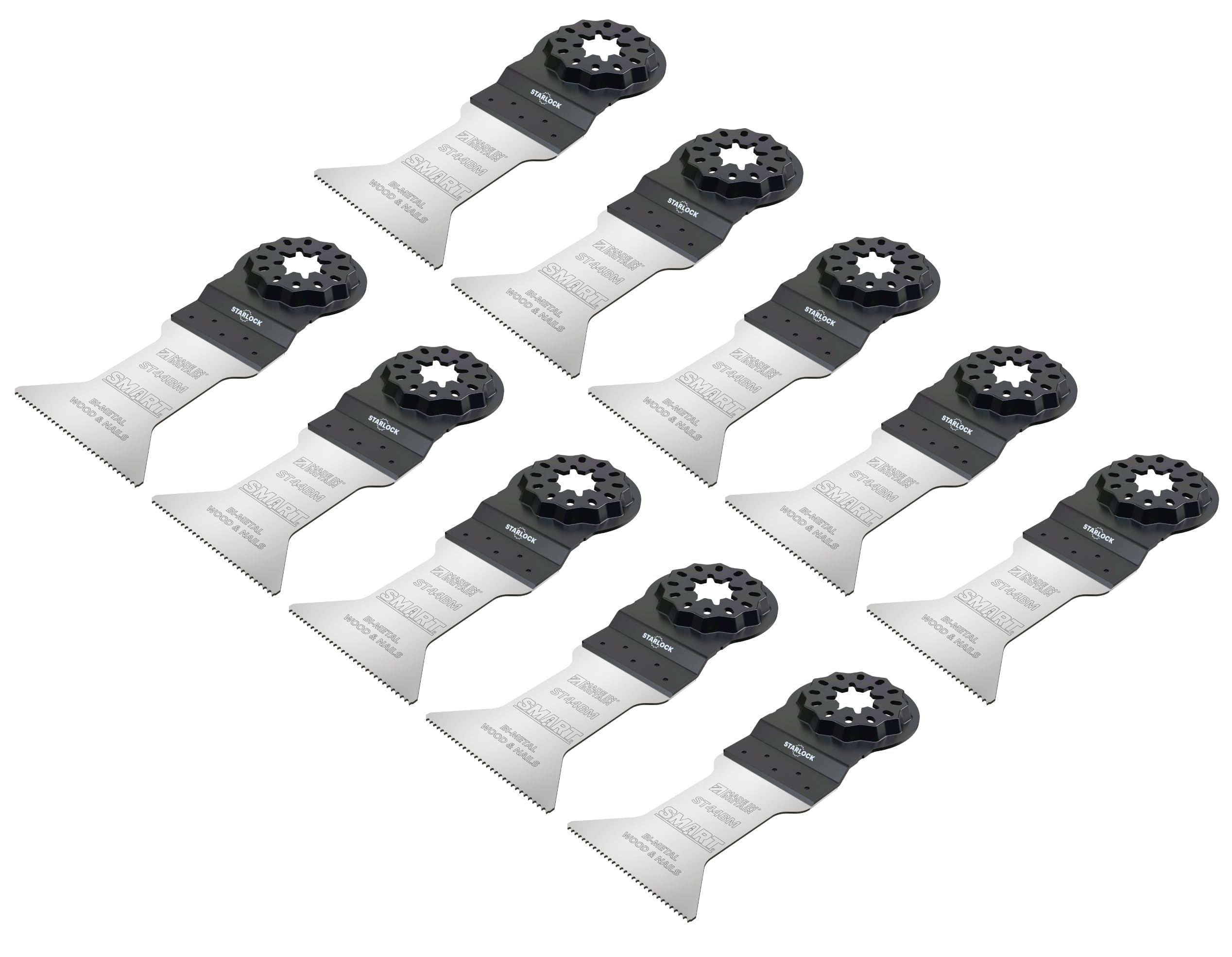 SMART Starlock 44mm Bi-Metal Wood & Nails Blade - 10pk