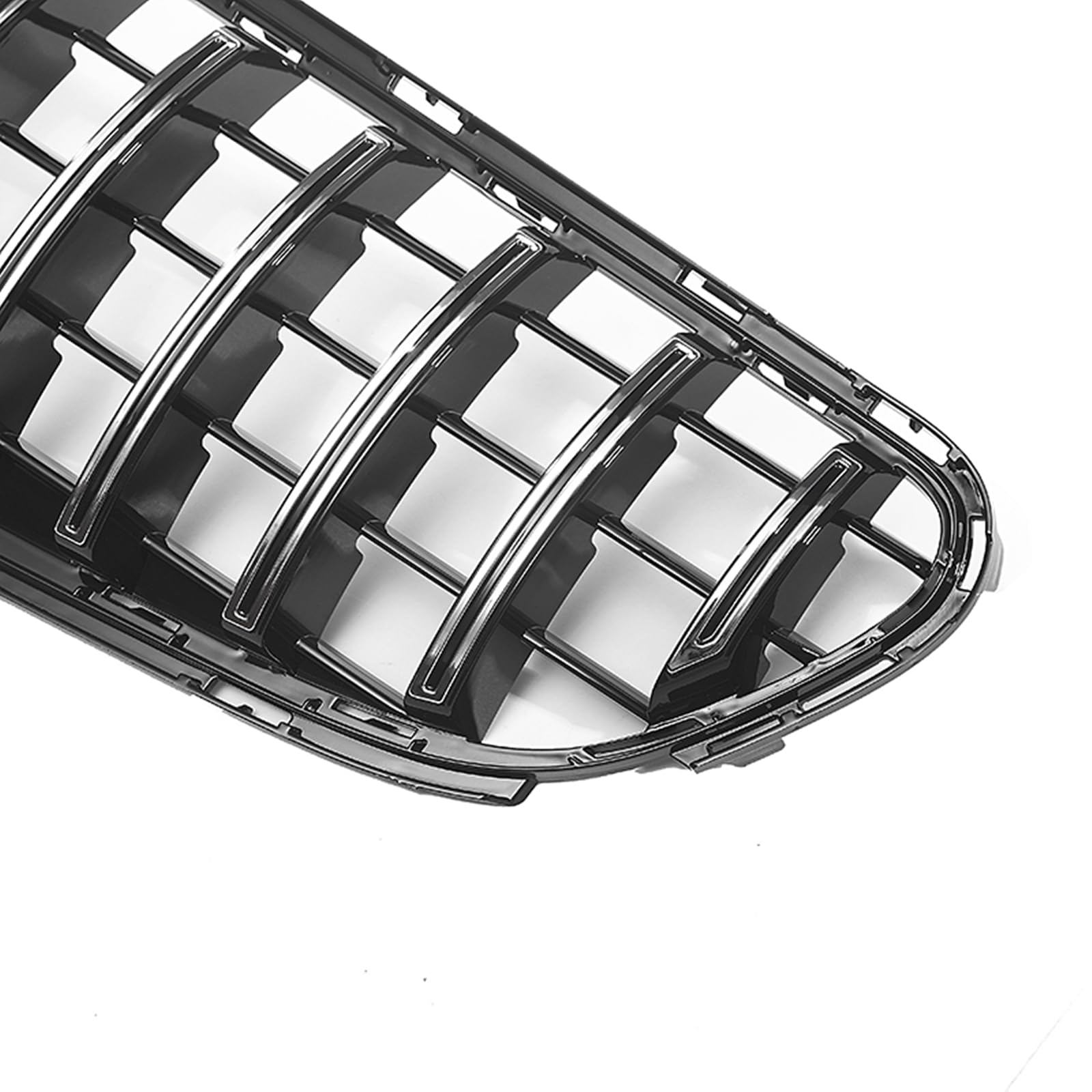 Osłona grilla przedniego samochodu do Mercedes Benz CLS 63 C218 W218 2015-2018 czarny srebrny
