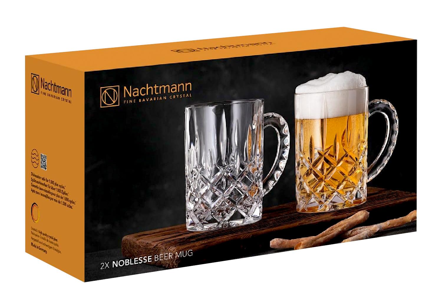 Nachtmann Noblesse 105362 - Juego de 2 jarras de cerveza
