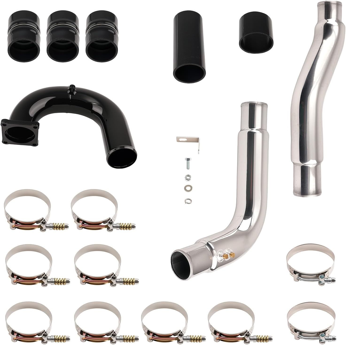 maXpeedingrods Intercooler Pipe Boot Kit with Intake Elbow Tube for Dodge Ram 5.9L Cummins Diesel​ 2003-2007