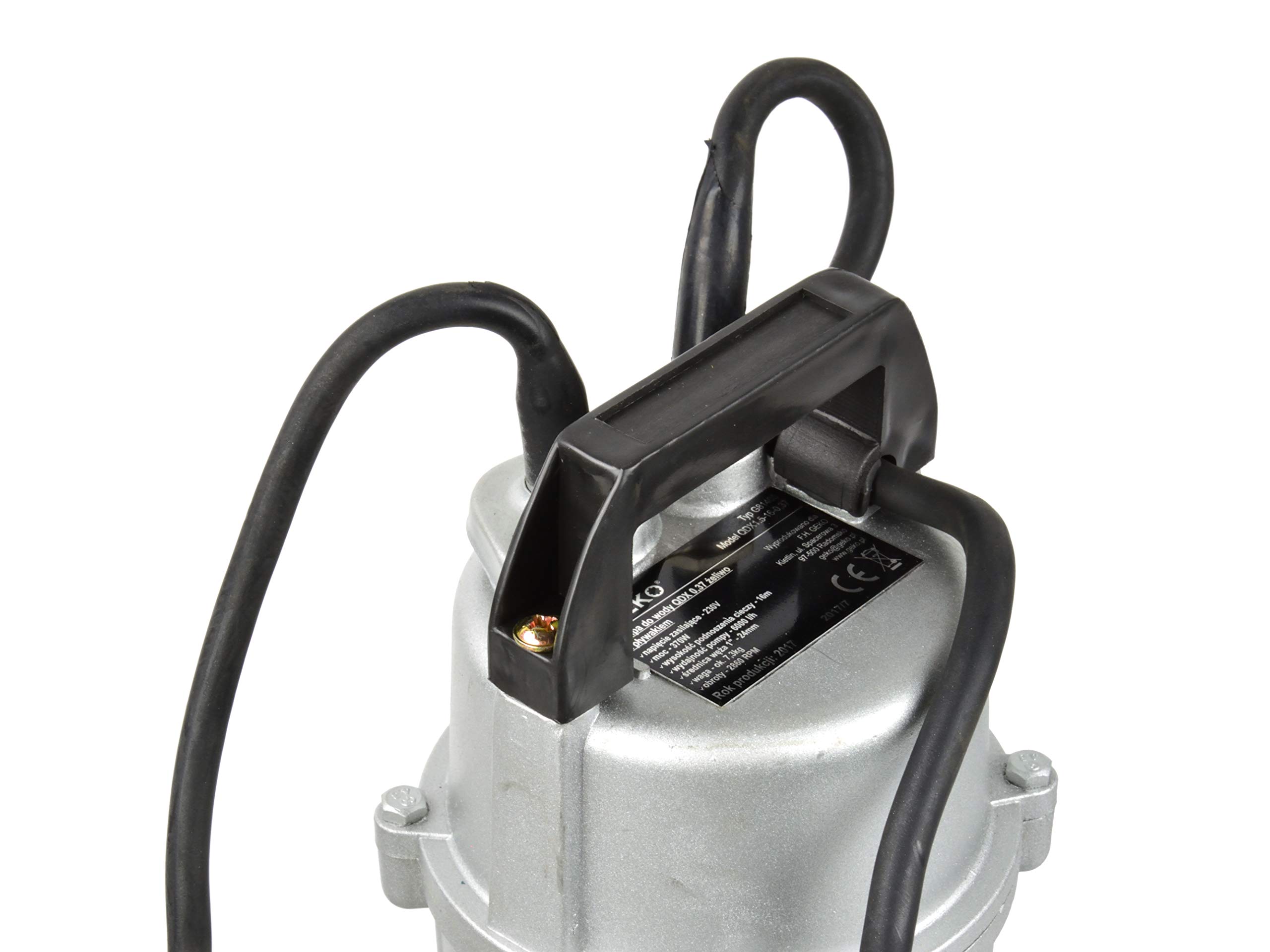 Pompe Submersible Pour Eaux Usées BSD - 370W, 6000 L/h, Hauteur Refoulement 16 M - Corps Fonte, Tamis 3.3 Mm - Pour Fosse, Cave, Chantier