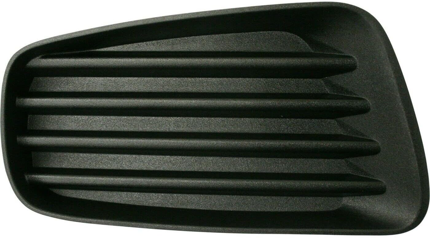 DAT AUTO PARTS Front Left Driver Side Fog Light Lamp Hole Grille Cover Trim Molding Bumper Insert Replacement For 2006-2007 Saturn Vue Black Textured Plastic GM2598107 22736918