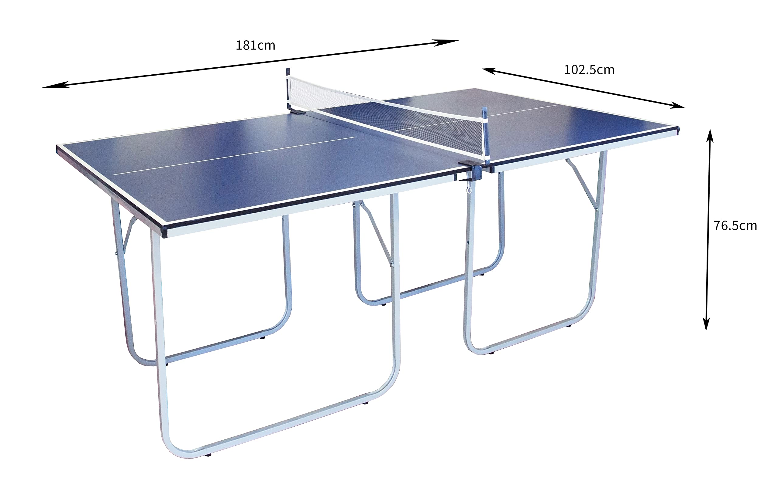 Table de Pingpong Tennis de Table pliable en Fer 180cm x 100 cm Extérieur Intérieur Fun [Balle et Raquettes incluses]