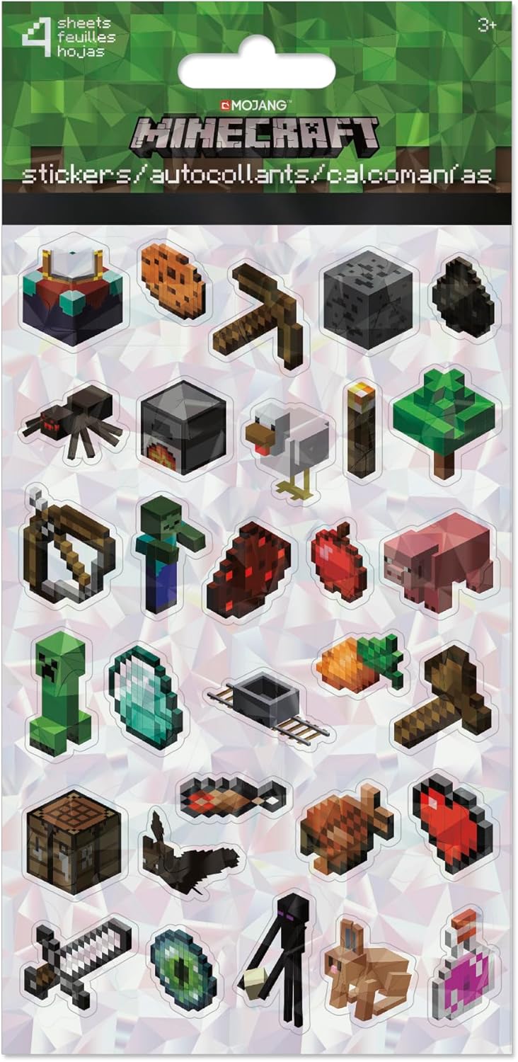 Minecraft Standard Sticker - 4 Sheet