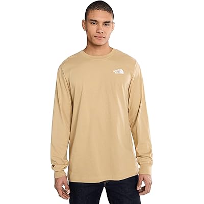 Мужская рубашка The North Face L/S Box NSE Tee khaki stone