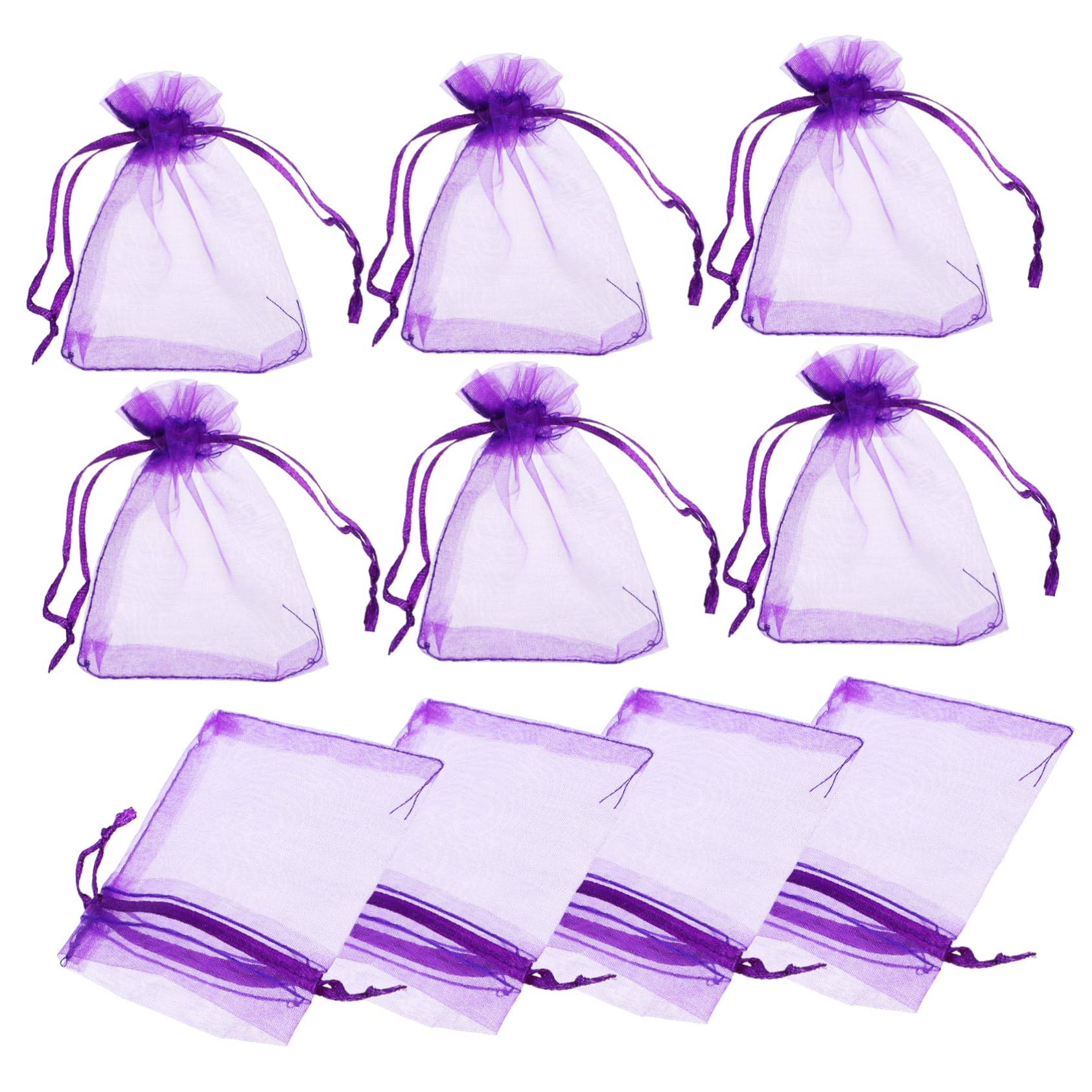 MAGICLULU Sacchetto Con Coulisse Da 400 Pezzi Piccoli Sacchetti A Rete i Di Profumo Vuoti i Di Organza Trasparenti i Di Lavanda i Di Stoccaggio Bustina