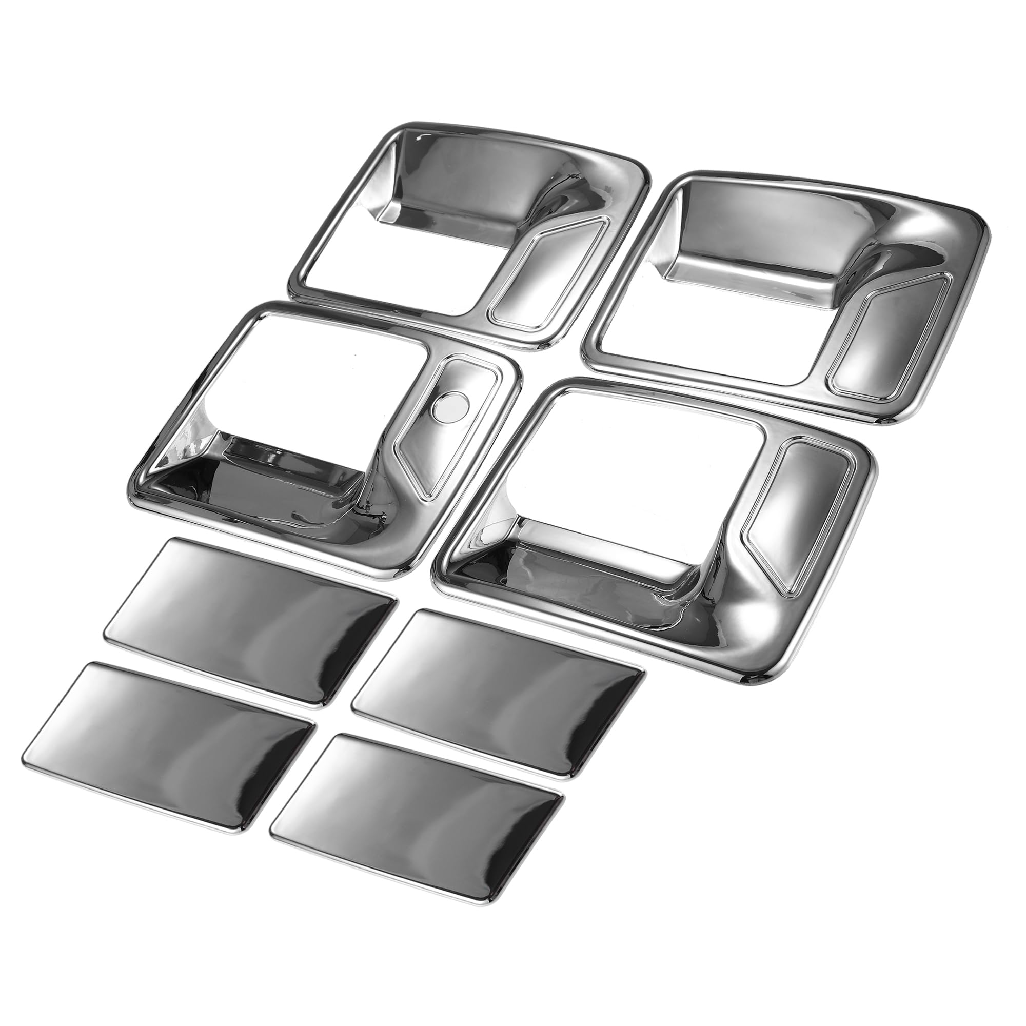 Chrom-Door-Handle-Covers Für Ford F250/F350/F450 Super Duty (2023-2025) – 4-teilig, Schwarz, Selbstklebend – Stylischer Griffschutz