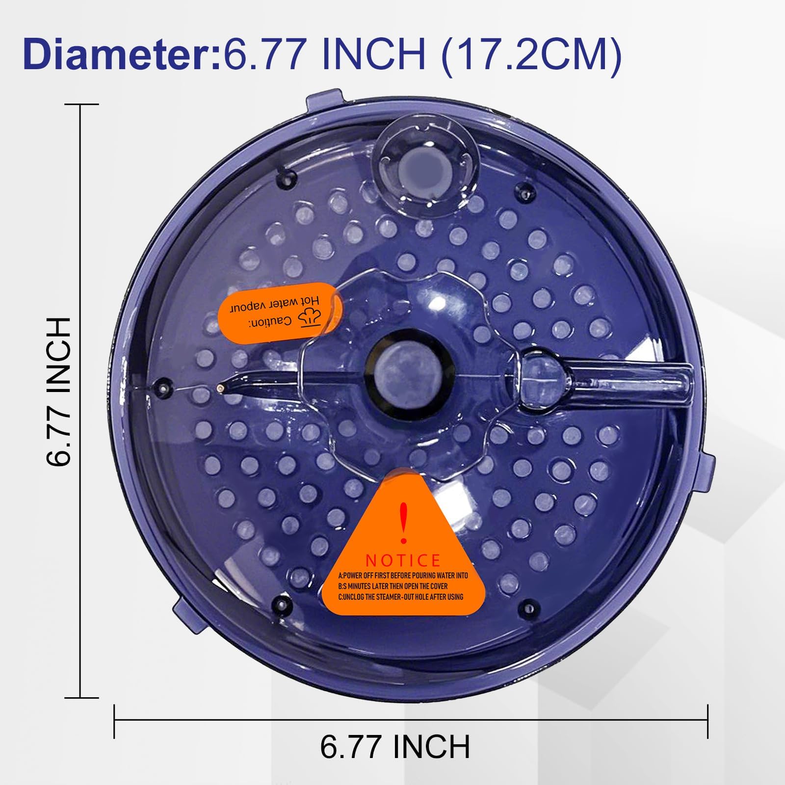 Cubierta para olla de vapor de sauna, accesorios para generador de vapor, accesorios de sauna de repuesto, solo una tapa, no olla de vapor (4 L, azul)