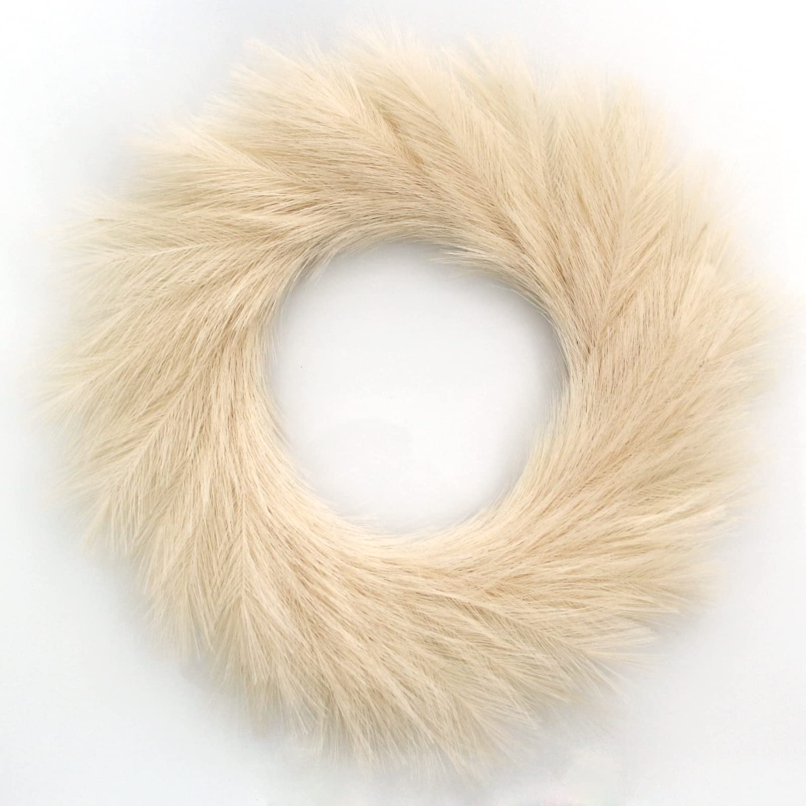 Buy Pampas Grass Wreath, 24" Faux Handwork Pampas Grass Decor, Artificial Pampas Grass Wreath