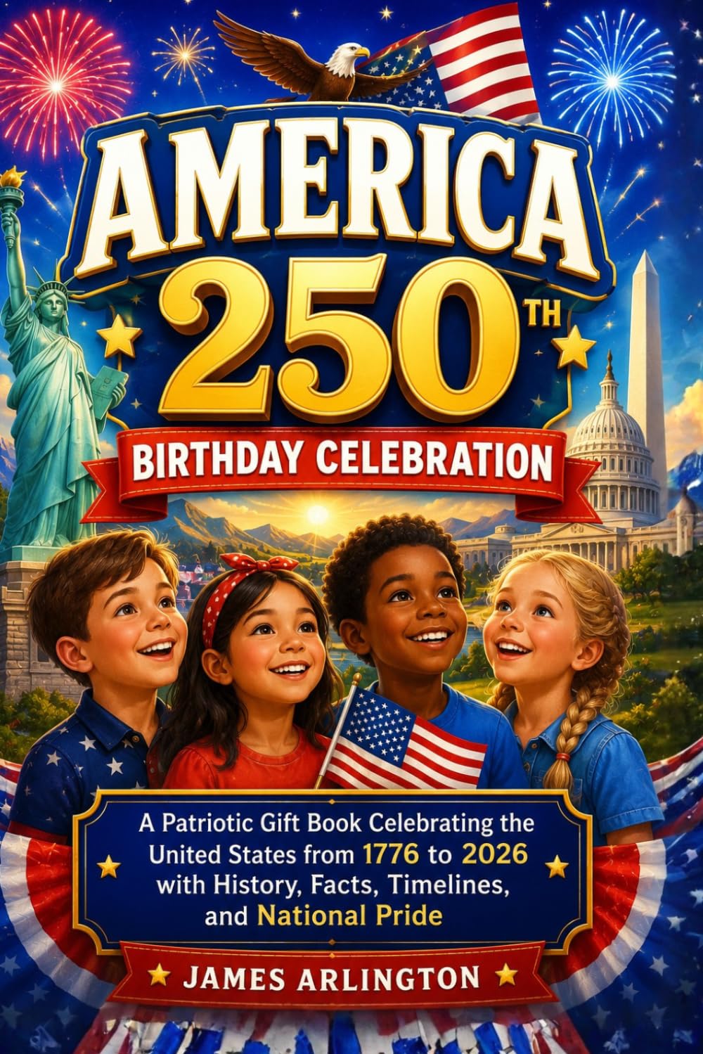 America 250th Birthday Celebration: A Patriotic Gift Book Celebrating the United States from 1776 to 2026 with History, Facts, Timelines, and National Pride