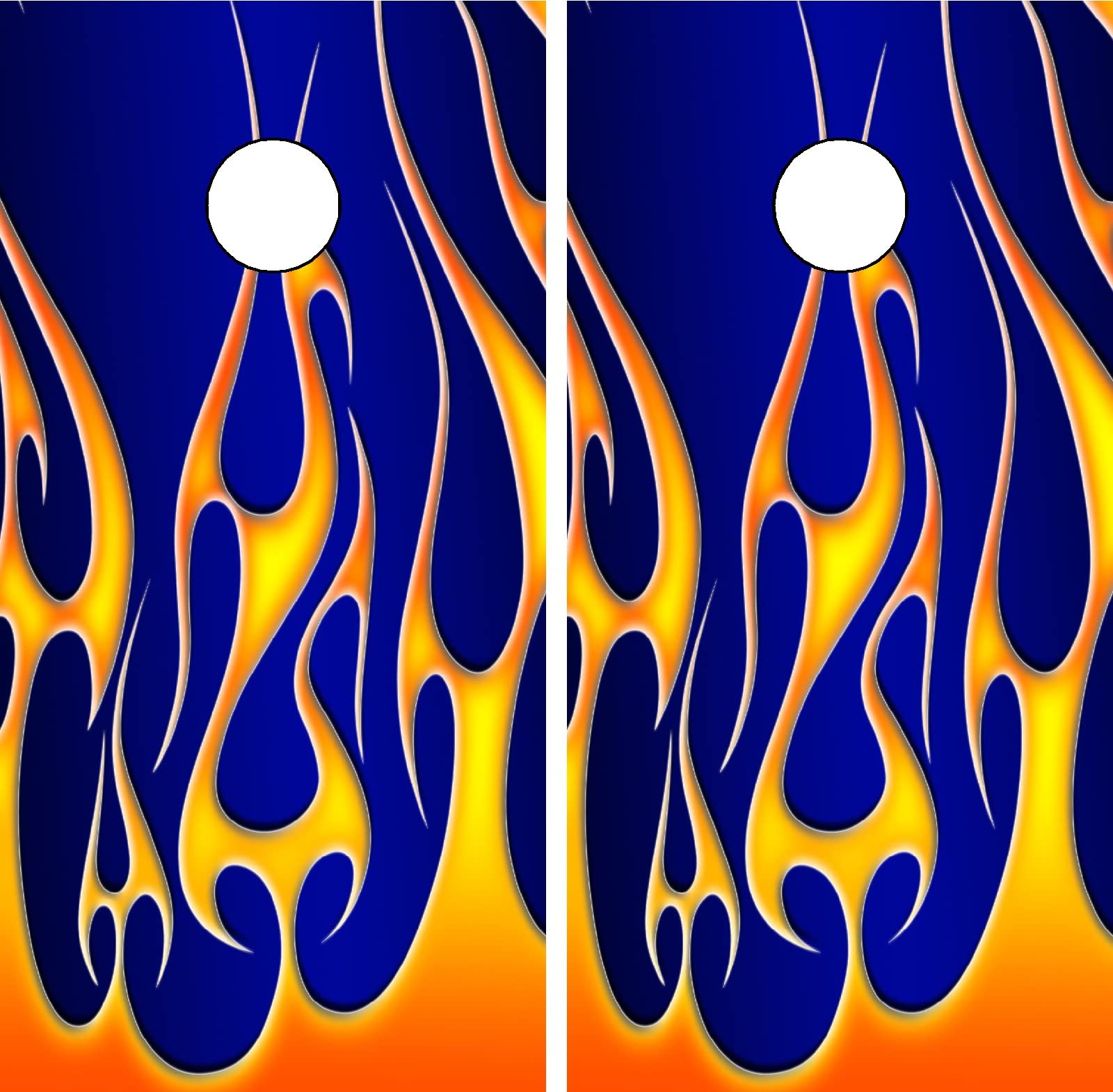 GRAPHIX EXPRESS Cornhole Board Wraps - Cornhole Wraps for Boards - Cornhole Decals for Boards - Cornhole Vinyl Board Wrap - Cornhole Skins for Boards - Cornhole Set - C02 Fire Flames