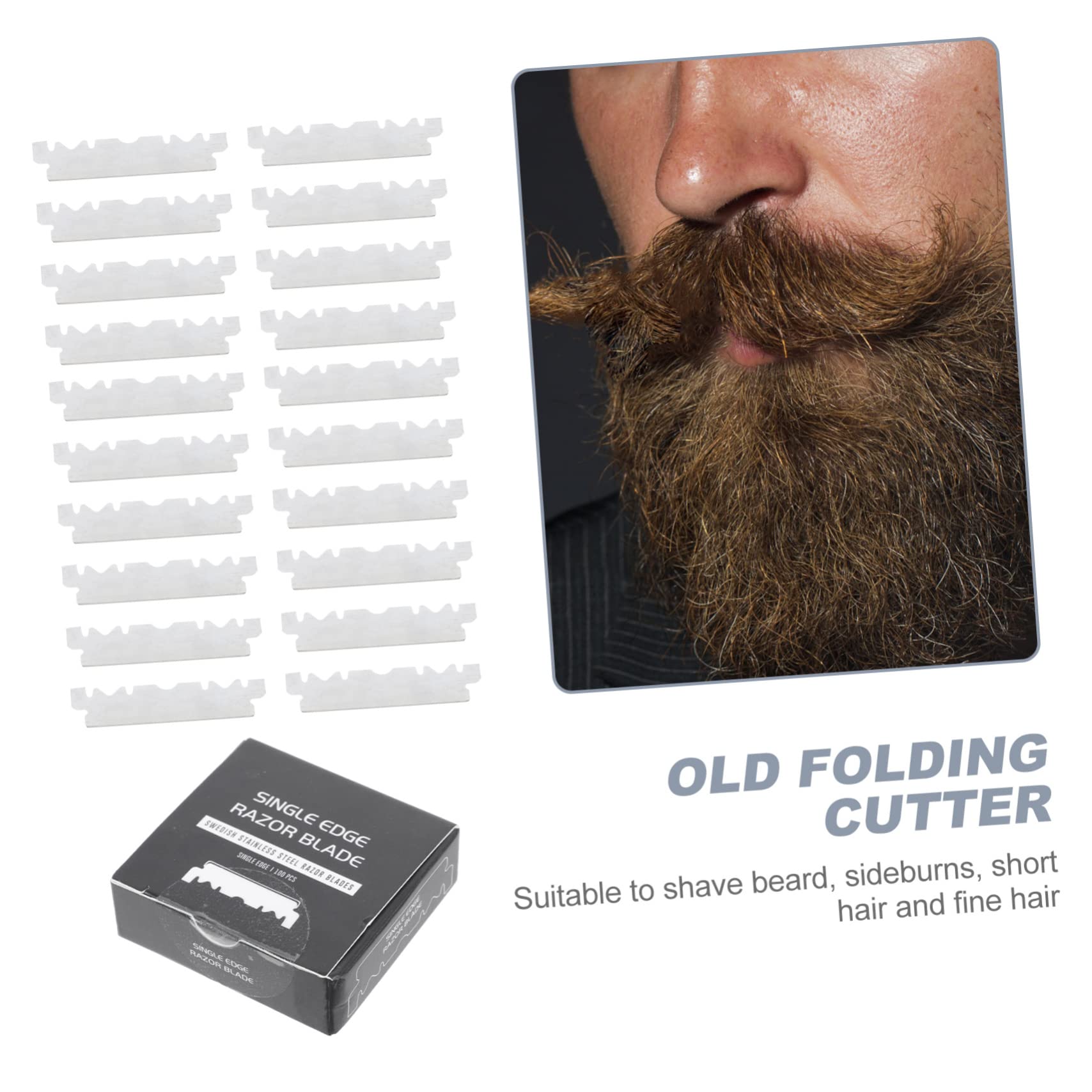 Cuchilla De Afeitar Maquinilla De Afeitar Maquinillas De Afeitar De Afeitar Para Hombres Cuchillas De Afeitar Para Hombres Silver 100 Piezas*4