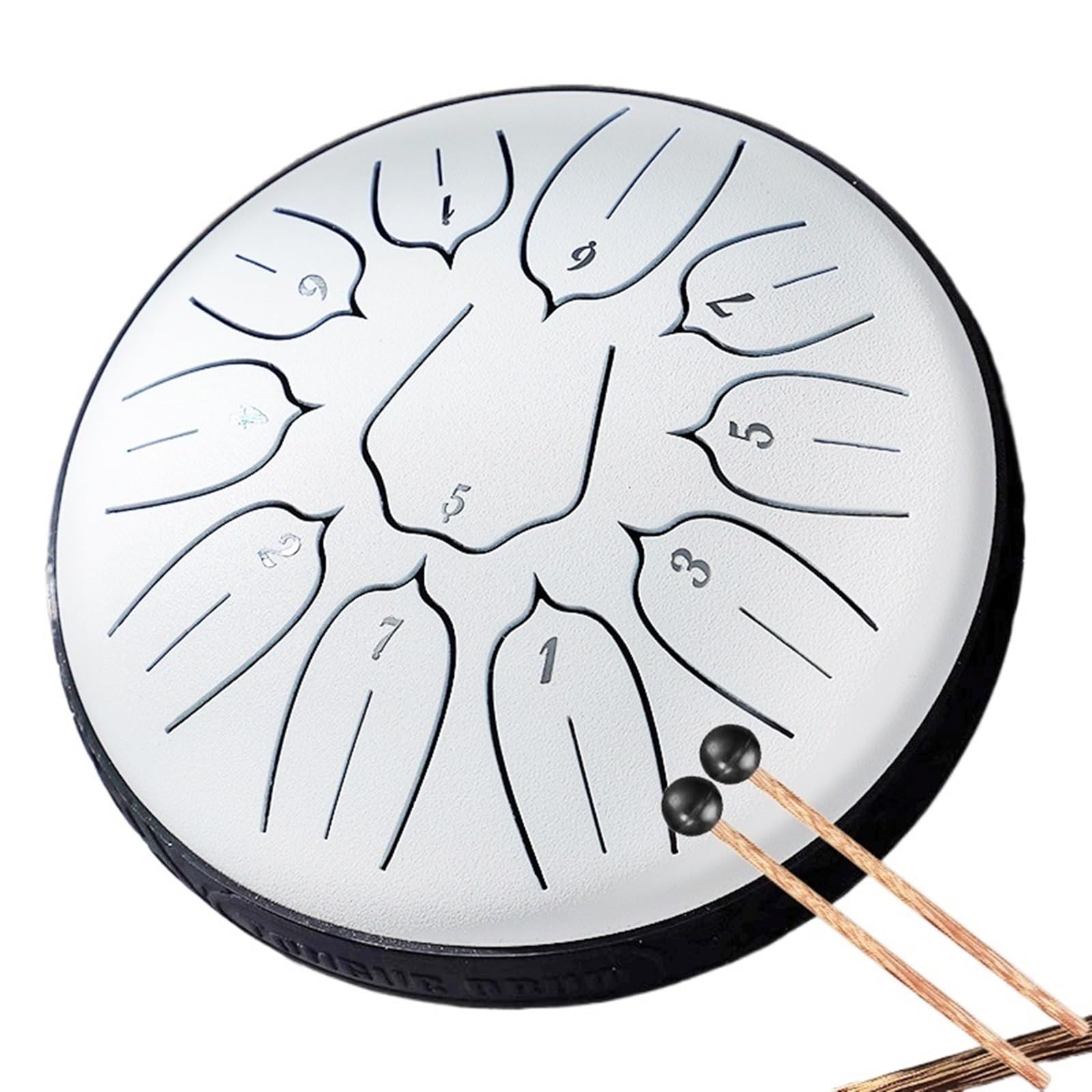 Tamburo con Lingua in Acciaio 6 Pollici 11 Note D5 Tamburo Tono Etereo Handpan Strumento a Tamburo Strumenti Musicali per Recital, concerti(Purple)