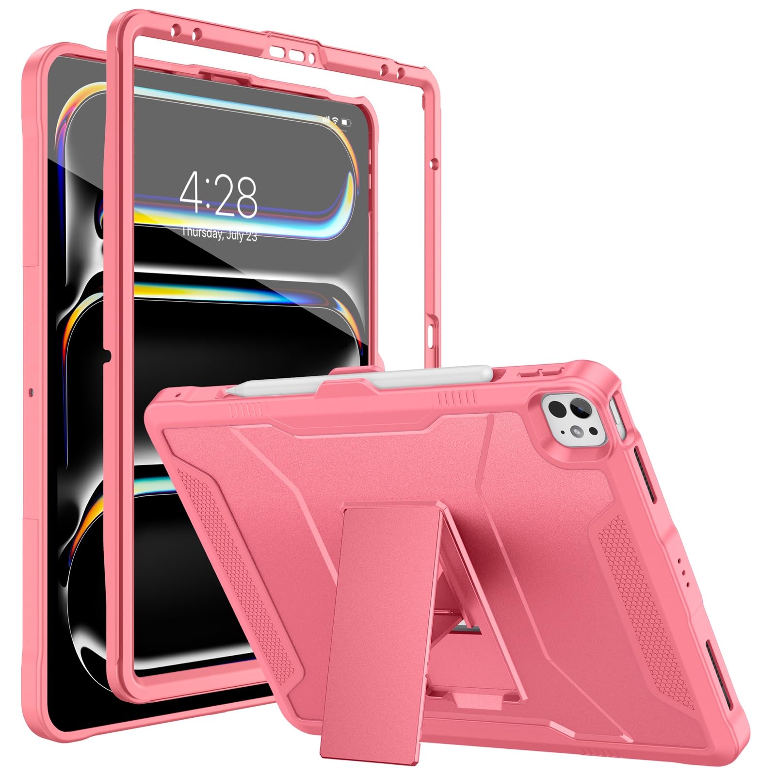 Soke Case For IPad Air 13 Inch M3/M2 (2025/2024),iPad Pro 13 Inch M4,iPad Pro 12.9(2022 2021 2020,6th/5th/4th Gen), Rugged Shockproof Protective Cover With Built-in Kickstand - Alpine Green - View #10