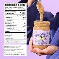 Vista 2 de GROUND UP PDX Mantequilla de nuez Almendra Anacardo Coco Grueso, 12 oz