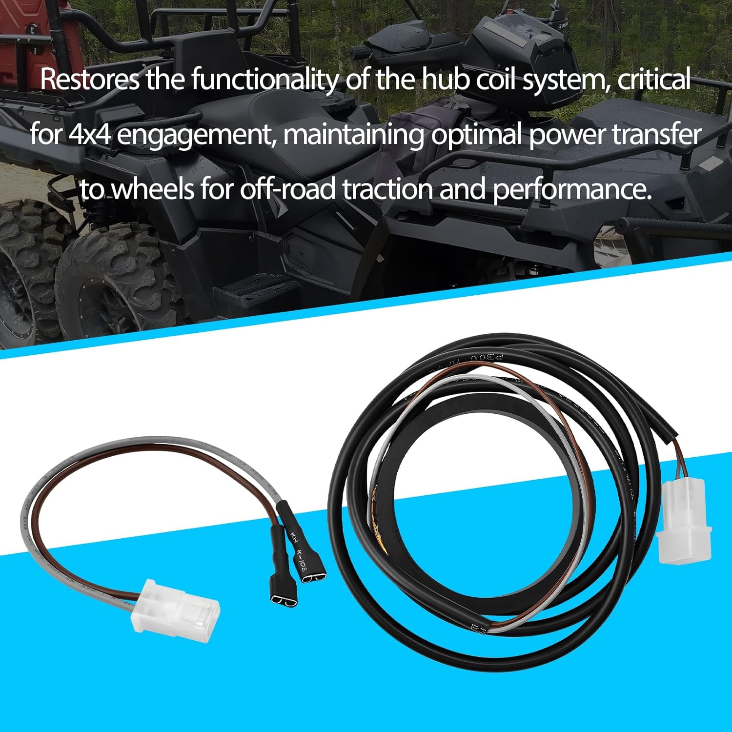 Hub Coil Repair Kit Replace 2201313 2410133 Compatible with Polaris Xplorer 400/Sportsman 500/Scrambler 500/Scrambler 400/Big Boss 500 400L