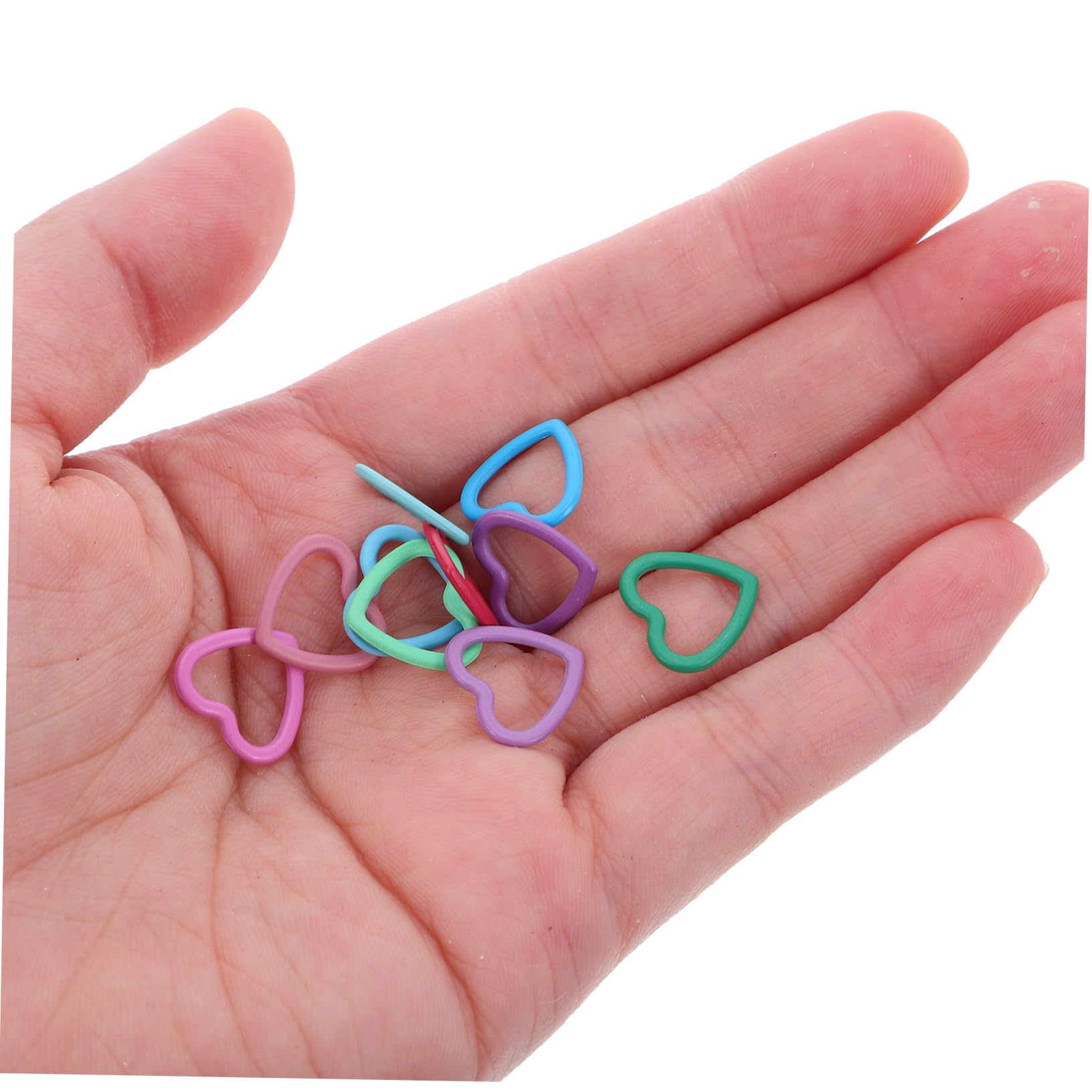 AUTSUPPL 240 Piezas Marcadores de Punto Corazón Metálicos Duraderos para Crochet y Tejer Clips Removibles Bloqueo Fácil para Proyectos DIY Manualidades