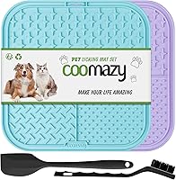 Vista 7 de Coomazy Alfombrilla para lamer perros y gatos, alimentador lento y diseño antideslizante, reductor de aburrimiento y ansiedad, adecuado