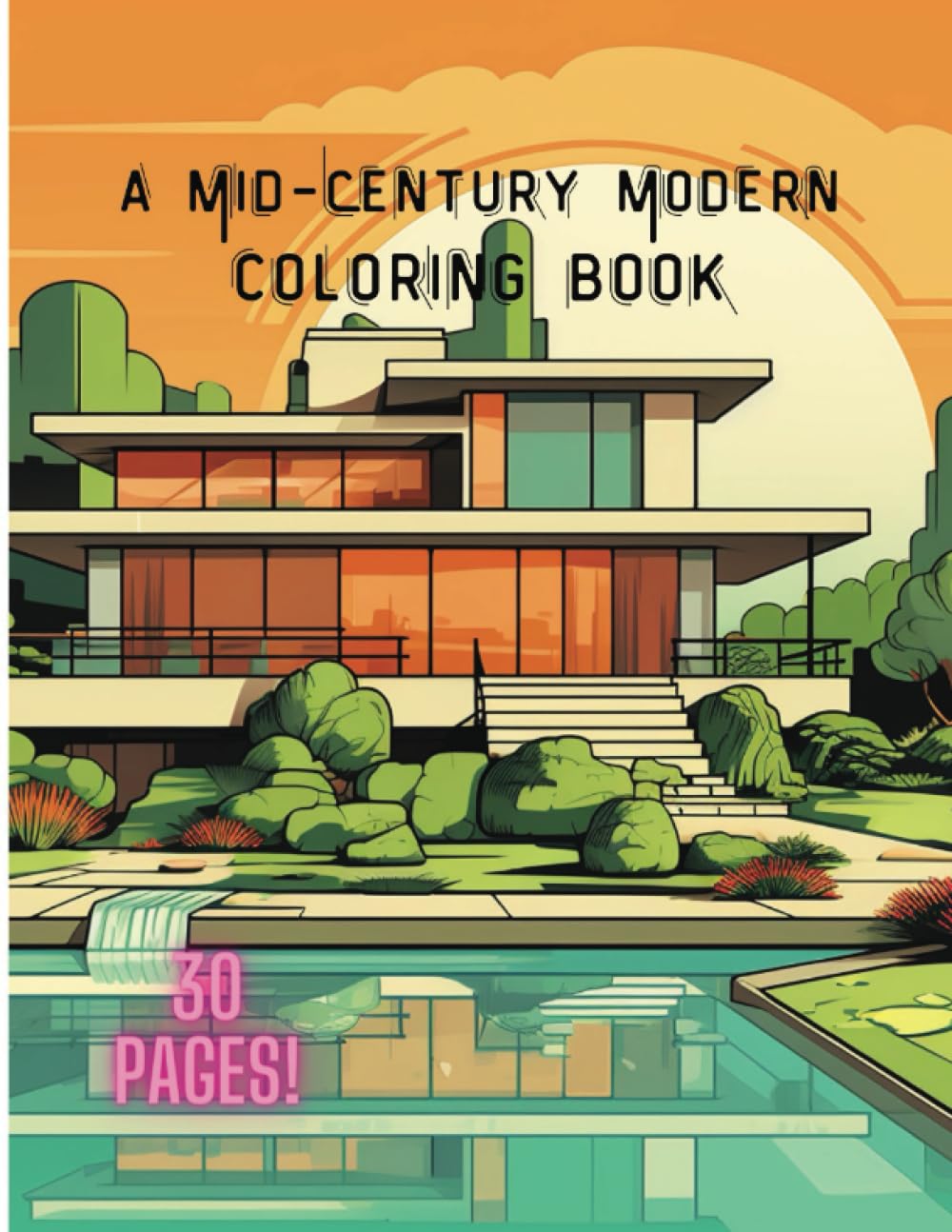 A Mid-Century Modern Coloring Book