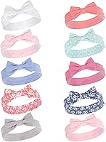 Vista 124 de Hudson Baby Cotton and Synthetic Headbands, Size 0-24 Months
