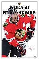 Vista 12 de Trends International NHL Chicago Blackhawks - Póster de pared de la serie 23 de Seth Jones, 22.4 pulgadas de largo x 14.7 W, versión premium sin