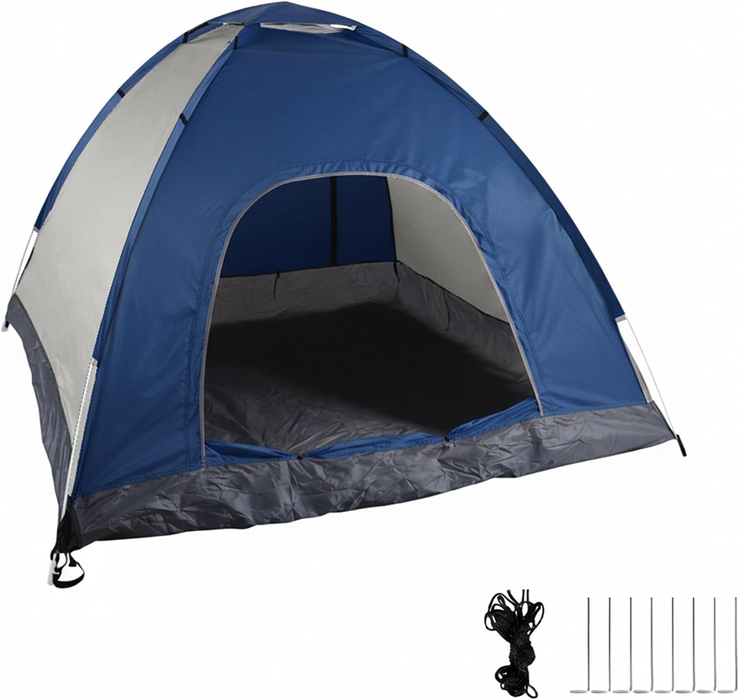 Relaxdays Pop Up Zelt Strand, Wurfzelt, 2-3 Personen, kleines Packmaß, UV Schutz 50+, HxBxT: 135 x 200 x 200cm, Farbwahl
