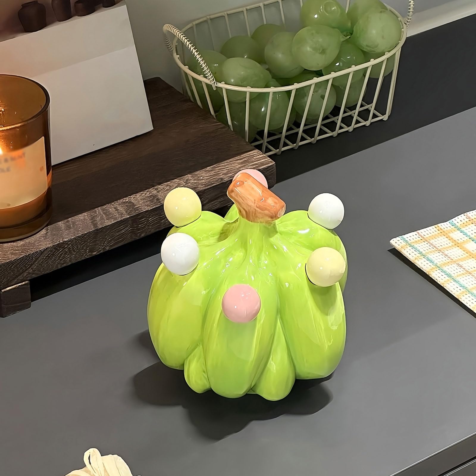 6 Pièces Cuillères À Café, Fourchettes À Fruits Dessert en Acier Inoxydable avec Porte-Couverts en Forme De Banane Accessoire Décoratif Mignon pour Cuisine Gâteaux