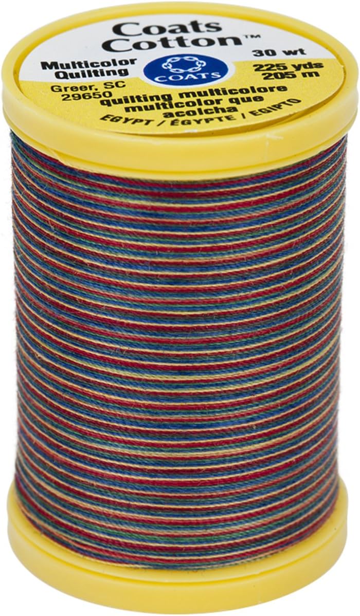 Coats Cotton Machine Jewels Quilting Thread, 225 yd, Multicolor
