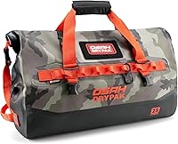 Vista 25 de Bolsa de lona impermeable 25L/40L/60L – Bolsa trasera de motocicleta resistente, bolsa seca enrollable para viajes, camping, canotaje, kayak