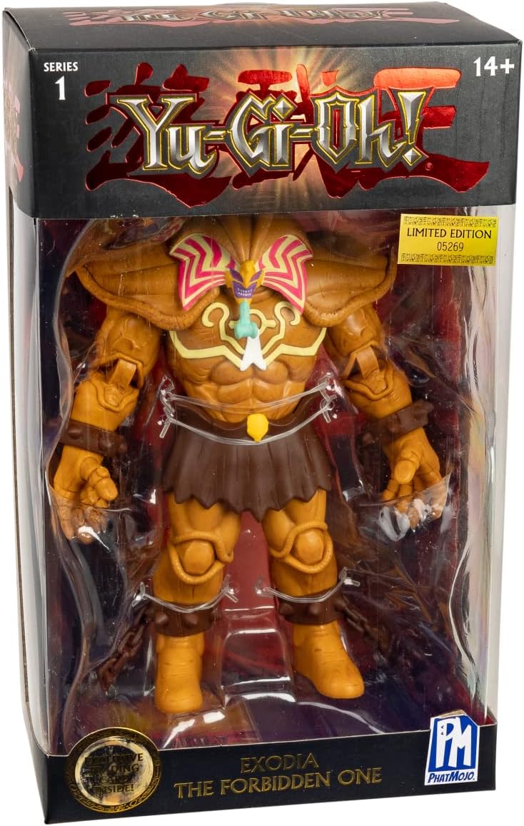 Yu-Gi-Oh! Highly Detailed 7 inch Articulated Action Figure, Limited Edition, Includes Exclusive Trading Card, Exodia The Forbidden One