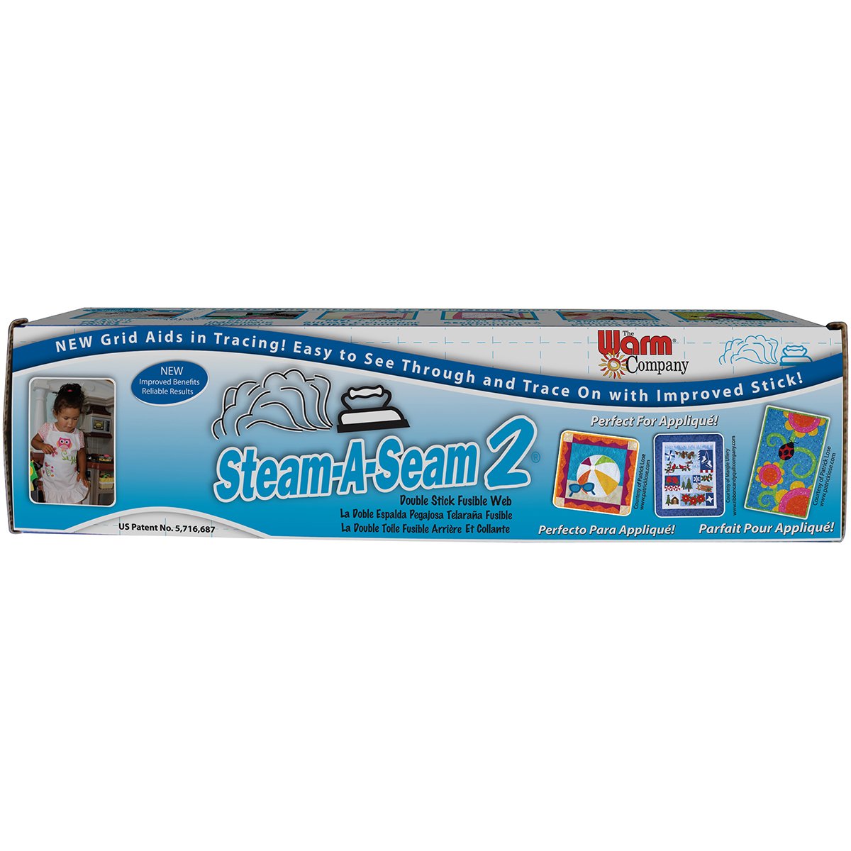 Warm Company 5518 Fusible Web Steam-A-Seam Two Double Stick Fusible Web