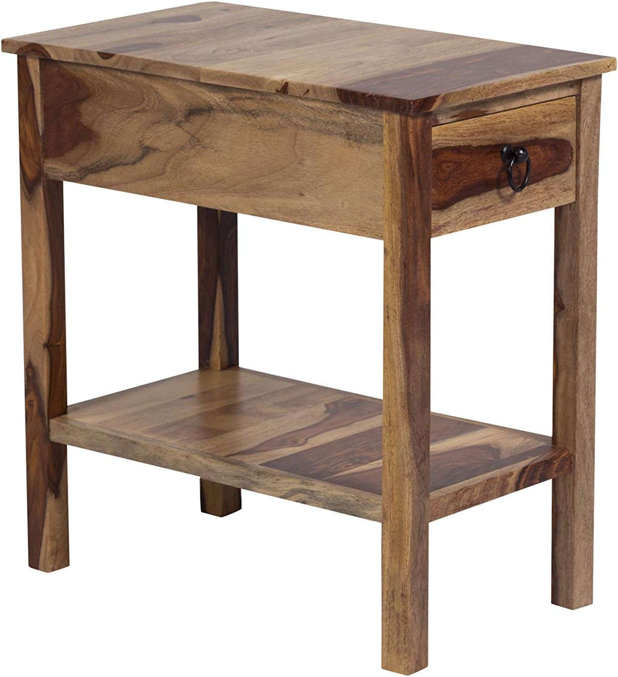 Porter Designs Sheesham Accents End Table, Natural