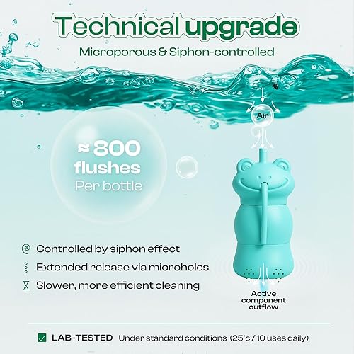 Miniatura 4 de PurityNest Limpiadores de inodoros, botellas limpiadoras automáticas de larga duración con aroma fresco ligero, fácil de usar para limpieza del