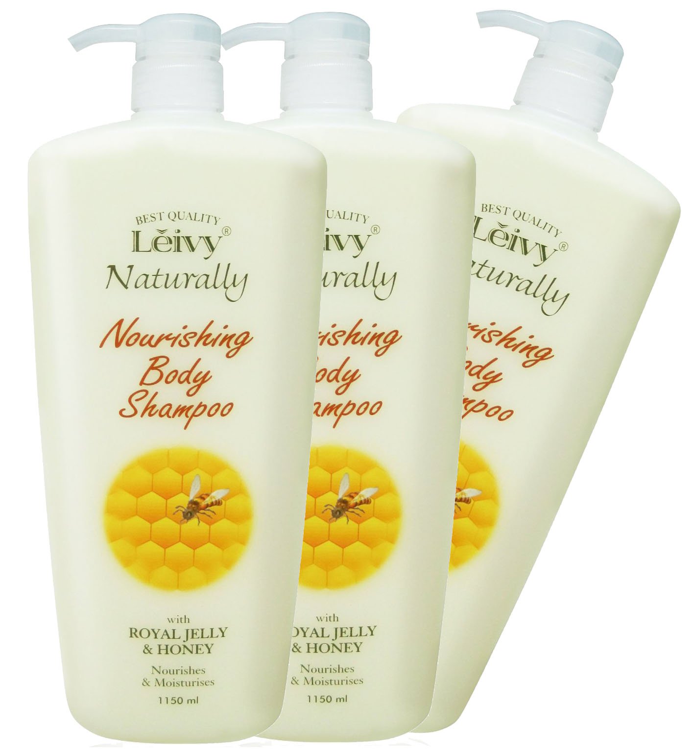 Leivy[Set of 3] Body Shampoo Royal Jelly & Honey 1150ml3