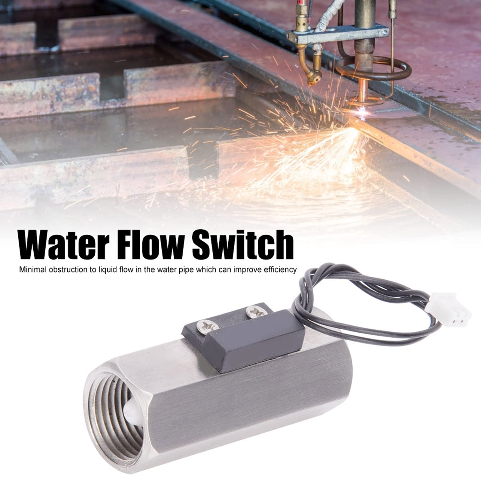 Flussostato 'acqua in Acciaio Inossidabile, Flussostato 'acqua, 70 W, 0,5 (A), Controllo 'acqua, Apparecchiature di Controllo del Mezzo Idrico, Controllo del Flusso 'acqua,
