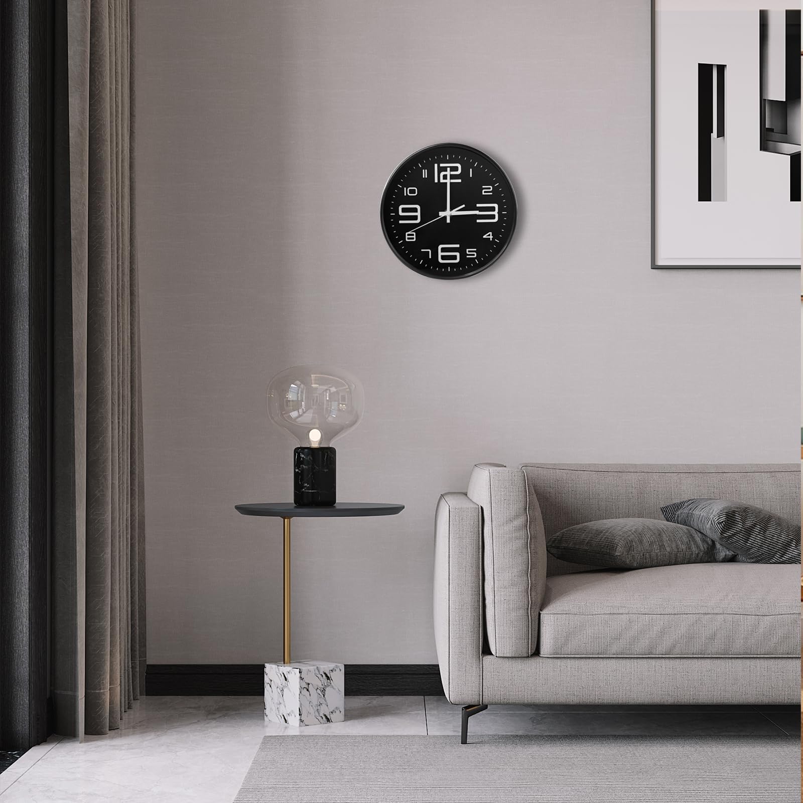 Horloge Murale Gigtoop 20cm Silencieuse - Quartz Sans Tic-Tac Pour Bureau Et Salon