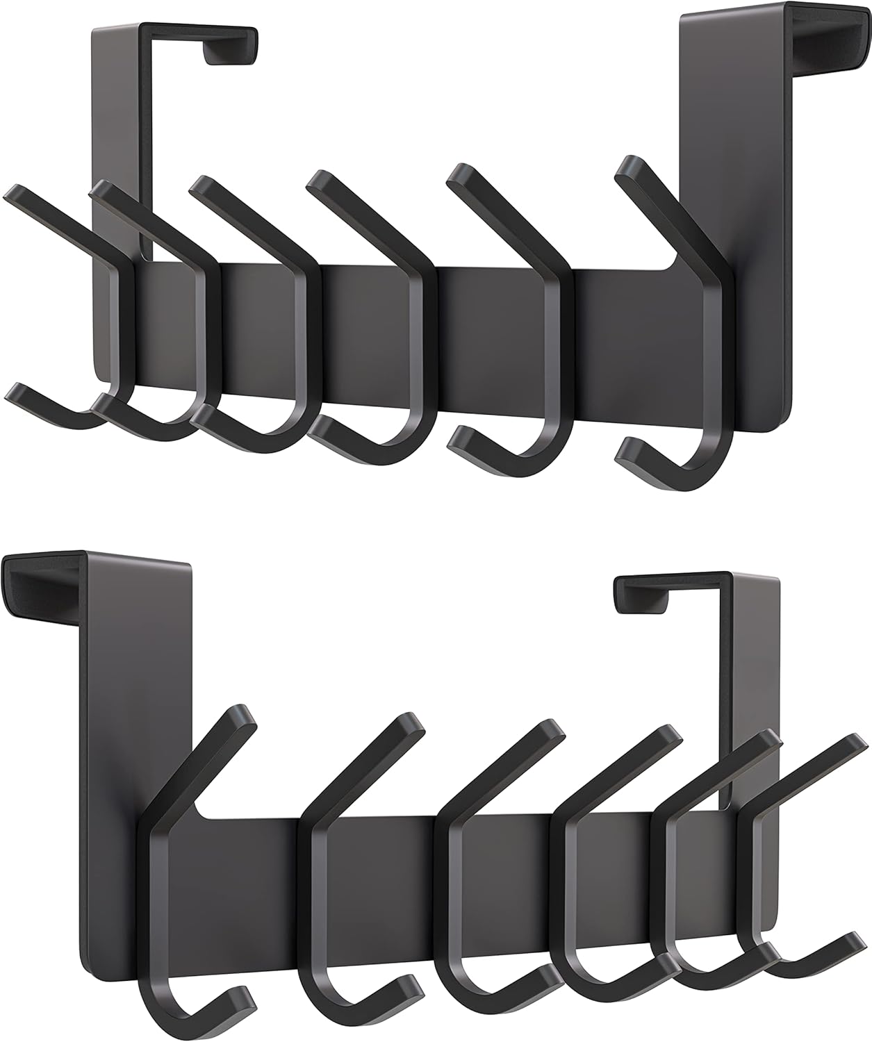 SAYONEYES Over The Door Hooks for Hanging Towels, Coats, Clothes with 6