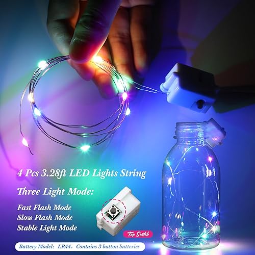 Miniatura 4 de Skyygemm 56 piezas de decoraciones colgantes de los años 80 con luces de vuelta a los 80, remolinos colgantes retro, recortes de papel de hip hop,