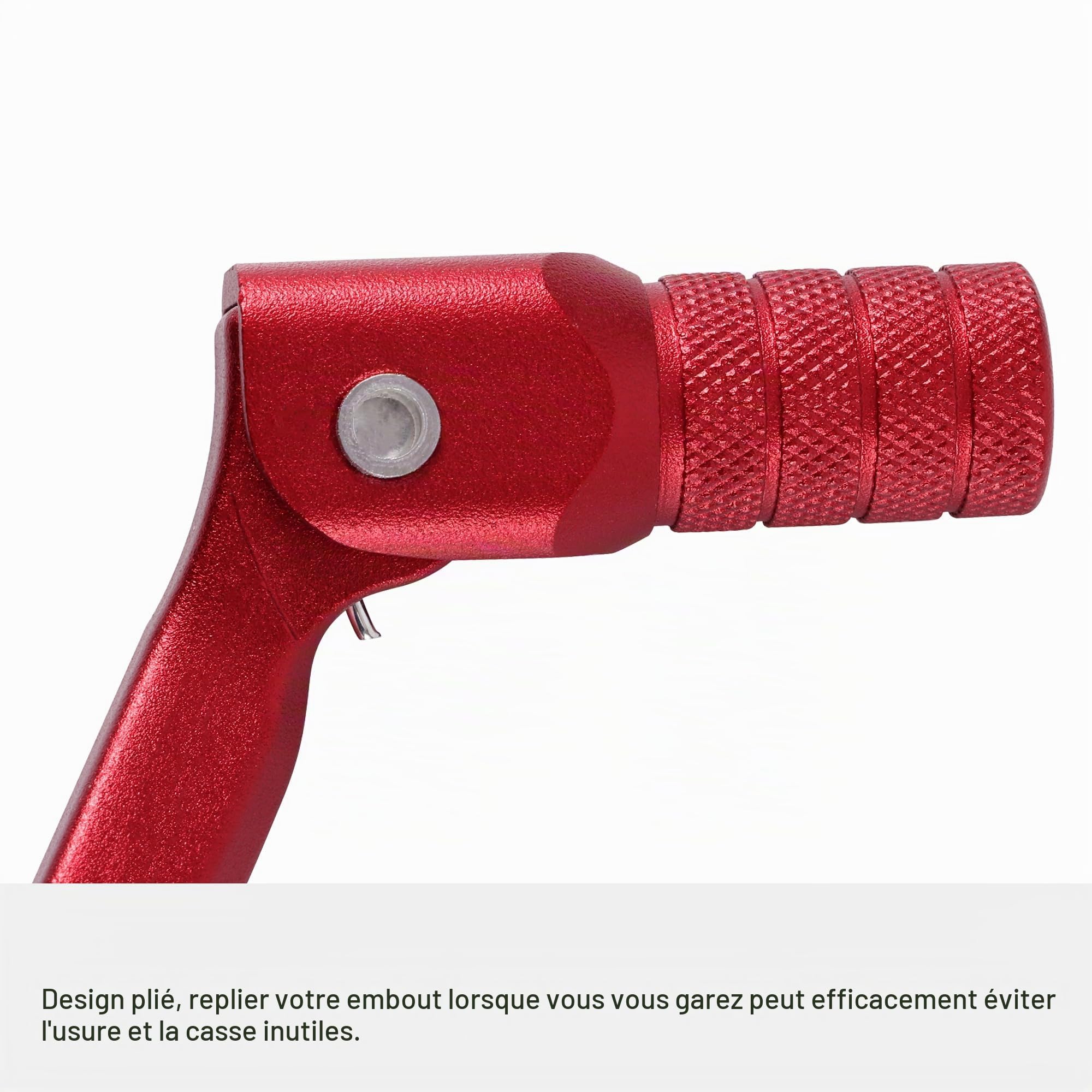GOOFIT Rouge Alliage d'aluminium Leviers Sélecteurs de Vitesse Remplacement pour Cb250 Motocross Bike ATV Dirt Pit Bike