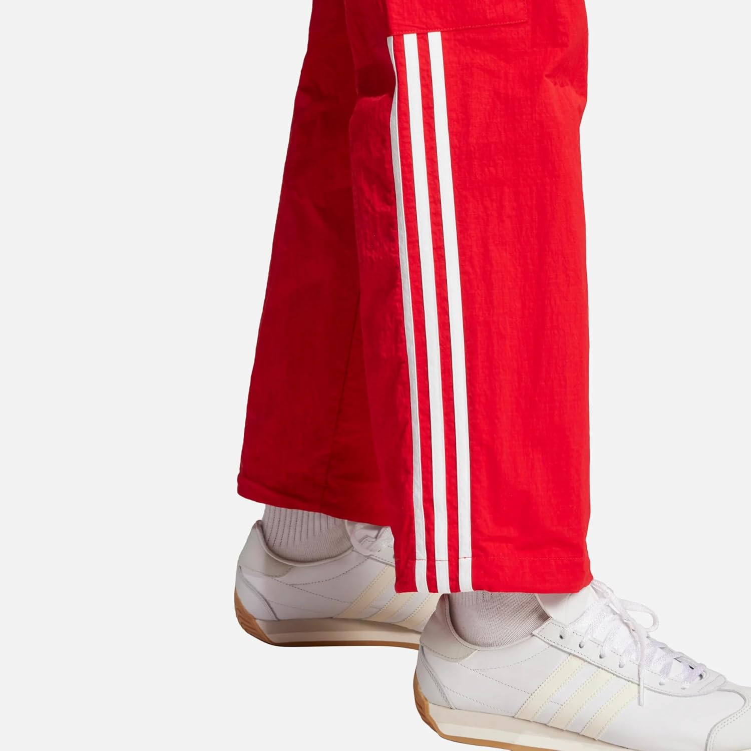 adidas Men's Originals 3 Stripe Cargo Joggers Athletic Pants, Better Scarlet Red/White, JN5446,Activewear (US, Alpha, Medium, Regular, Regular)