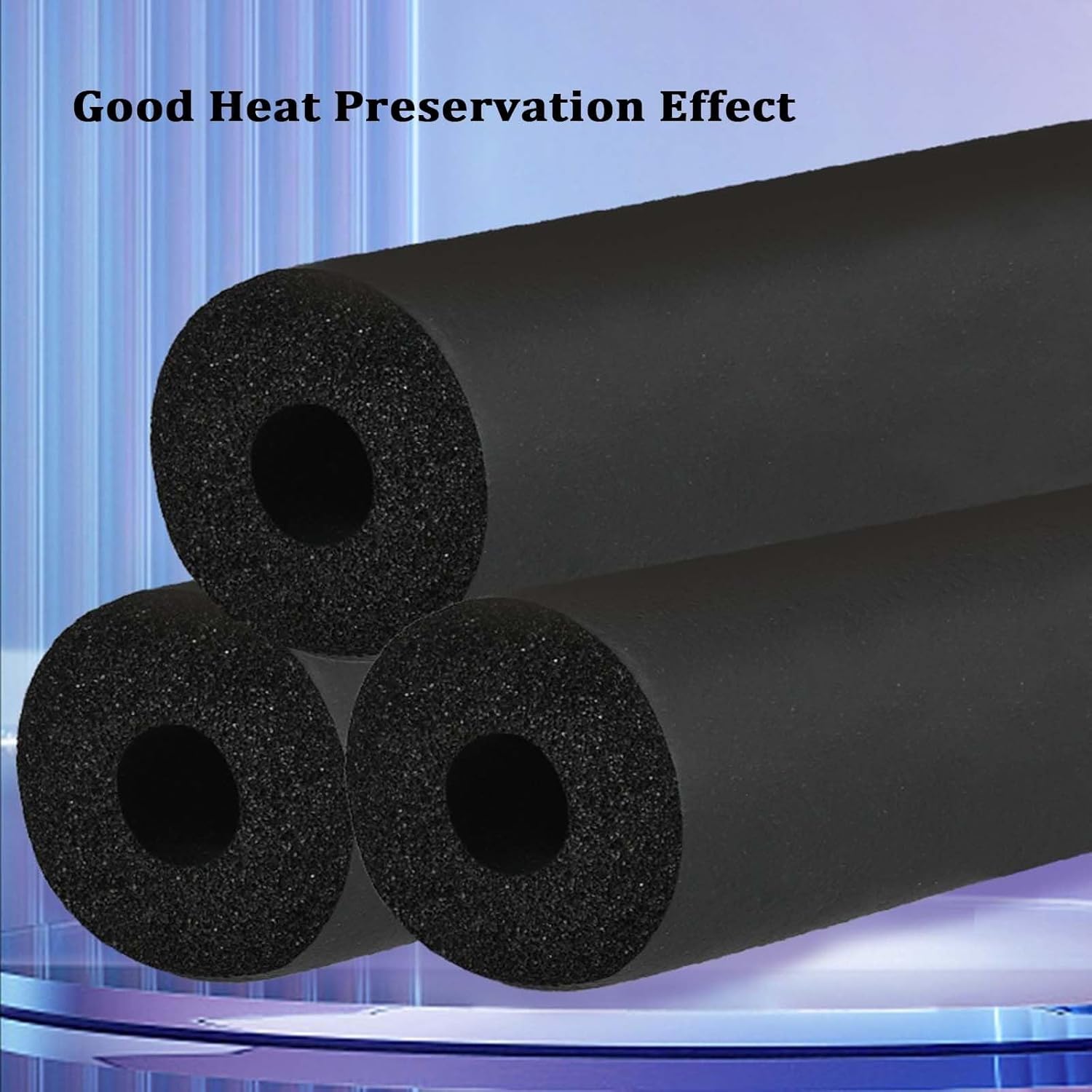 Waterproof Pipe Insulation, Freeze Protection, Pipe Insulation Lagging, Fire Retardant, for Water, Air Conditioning, Industrial Pipes(T20MM X 108MM X 2M)