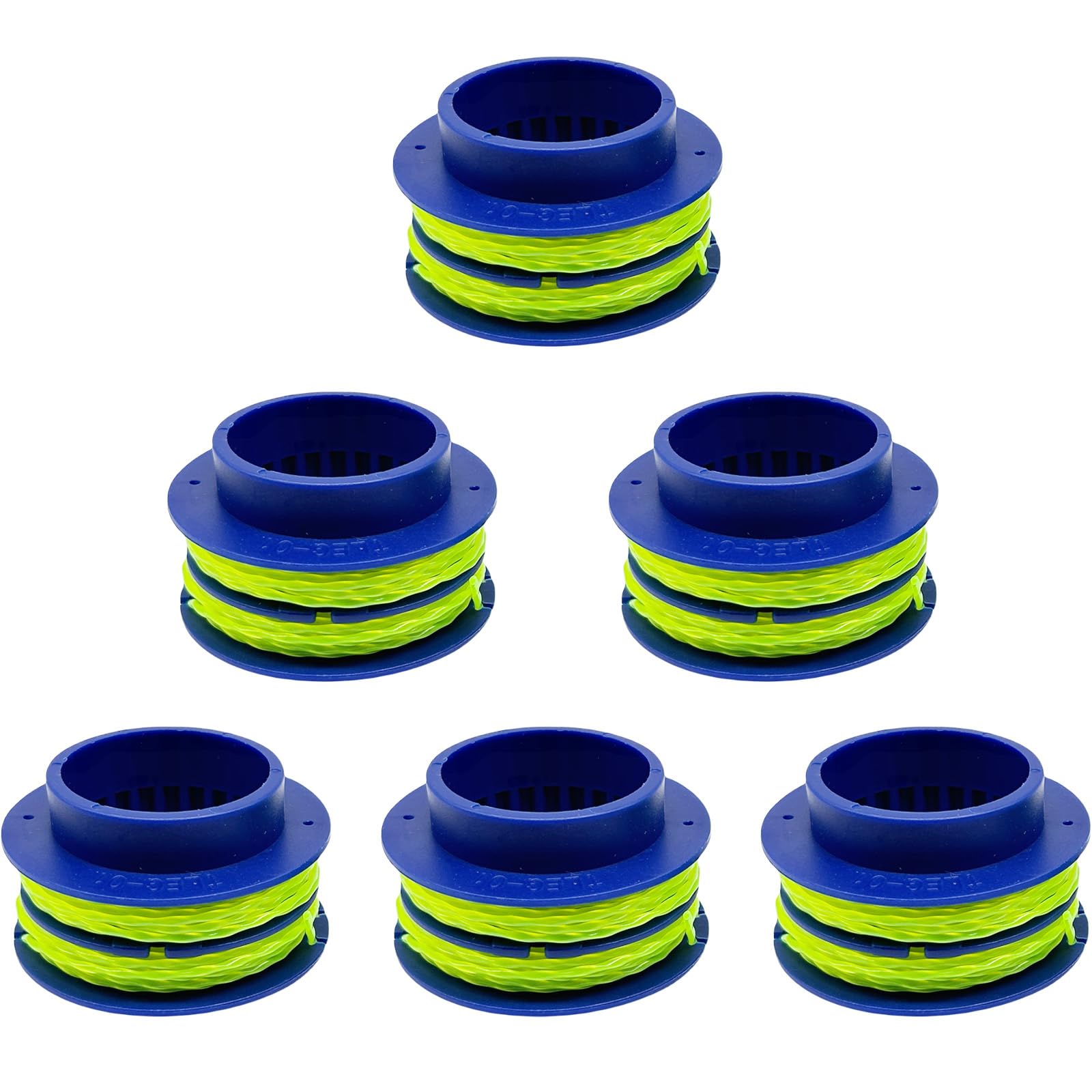 Zzunkn KLS 124-03 Replacement Spool, 0.080 inch 16Ft Dual-line Spool Compatible with Kobalt KST 1124B-03,KST 2024A-03,KST 2224B-03, Trimmer Spool for Kobalt 24V Max String Trimmer (6 Pack)