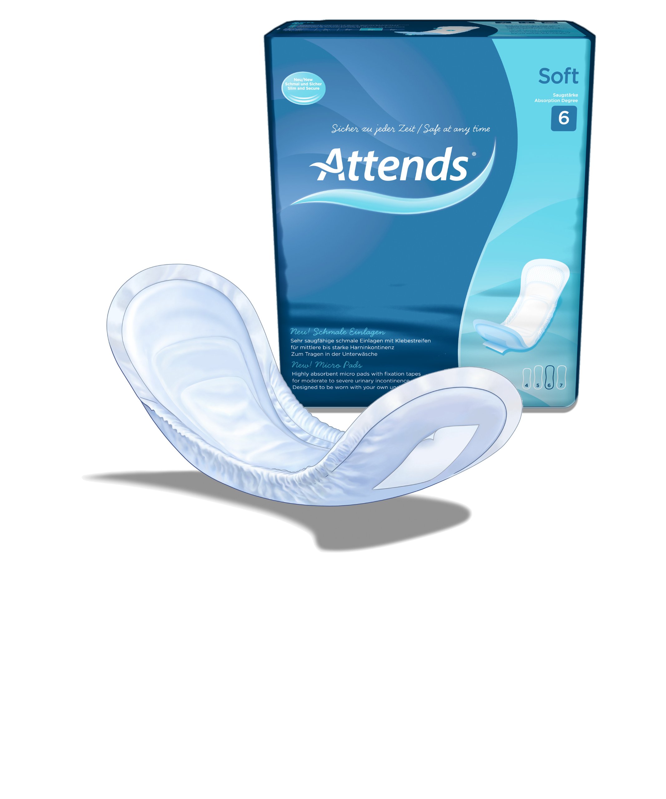 Attends Soft 6 Micro-Incontinence Pad Pack of 38