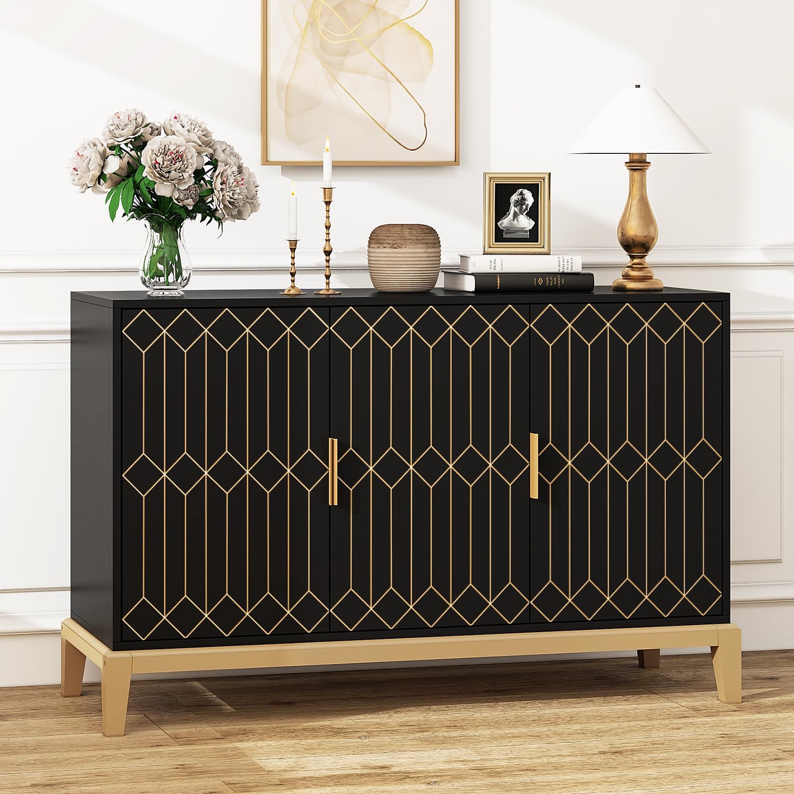 Amazon.com - YHAOWORKS Sideboard Buffet Cabinet with Storage