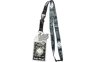 Harry Potter Marauders Map Lanyard with Rubber Pendant and Sticker
